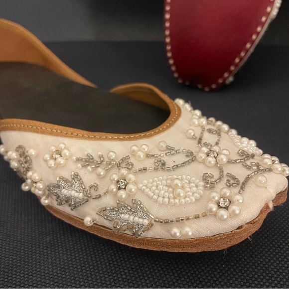 Beaded Leather Flats - Picture 2 of 14
